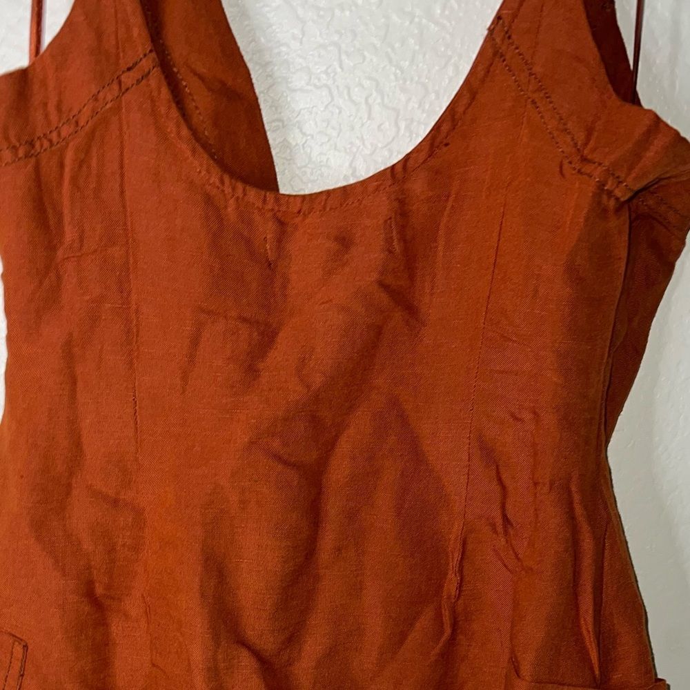 Urban Outfitters Wrap Me Up Linen Mini Dress - Picture 8 of 11